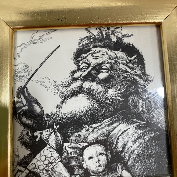 shiny gold brush Picture 9x9 Frames for 3.5x3.5" photo wall/Table Top Holidays 2 - Picture 7 of 13